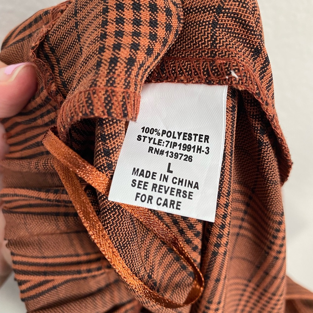 SOLD Wild Honey 🍂 Fall Plaid High Waisted Pants NWT - Picture 8 of 15